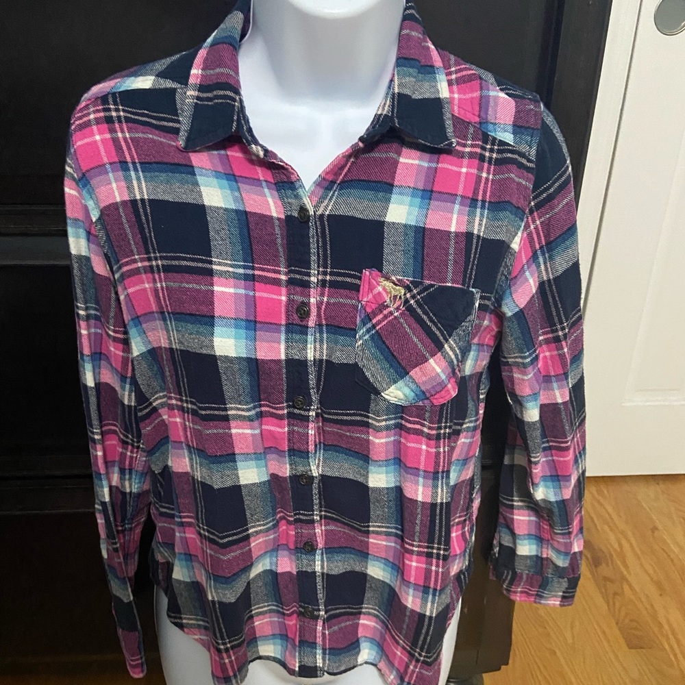 Girl’s Plaid button down shirt